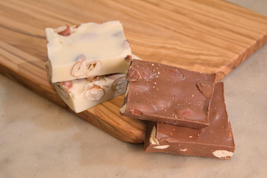 Almond Bark - Milk & White Chocolate Covered Almonds