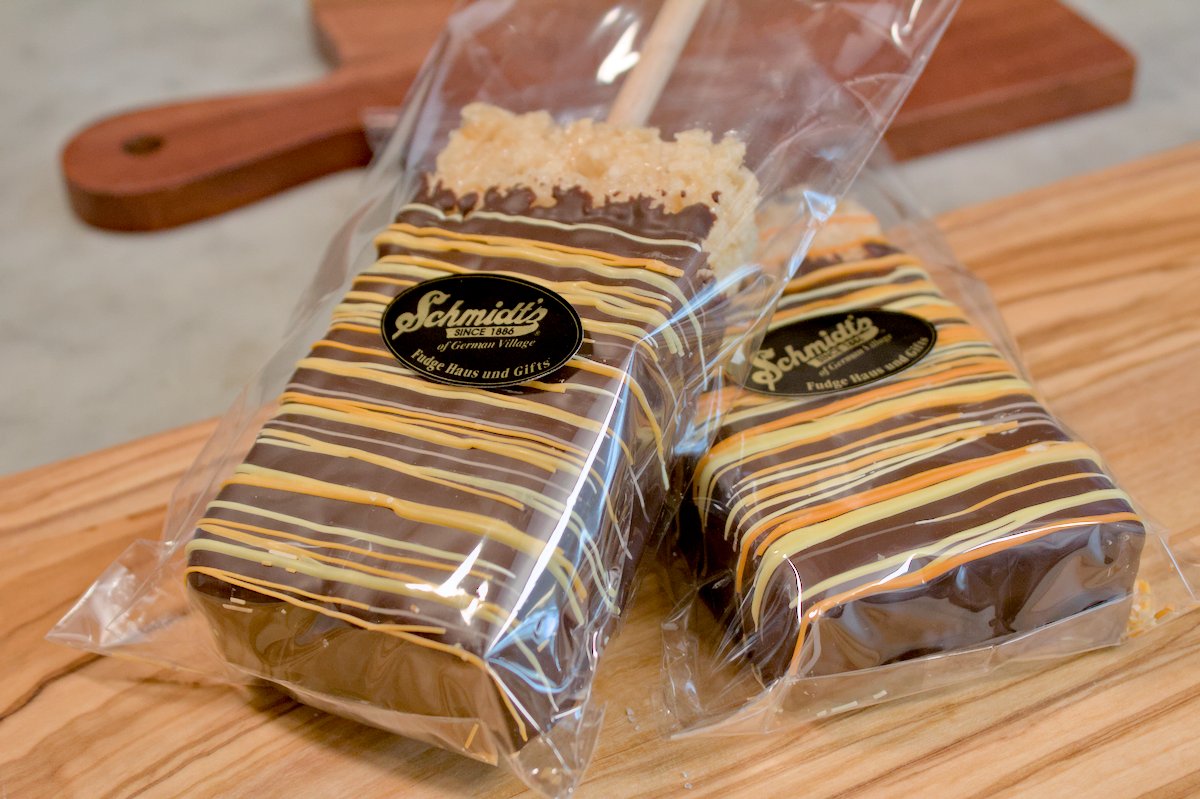 Chocolate Dipped Crispy Bars