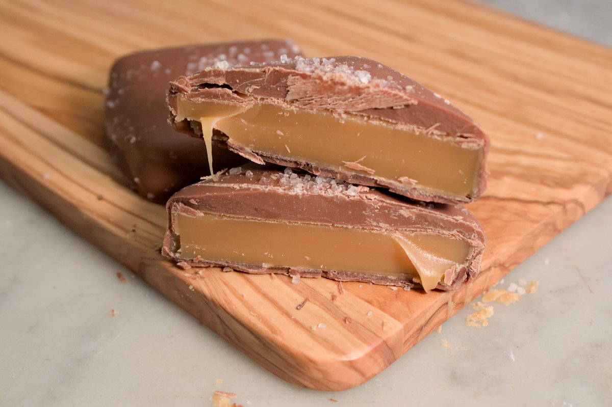 Sea Salt Caramel Chunks | Milk or Dark Chocolate