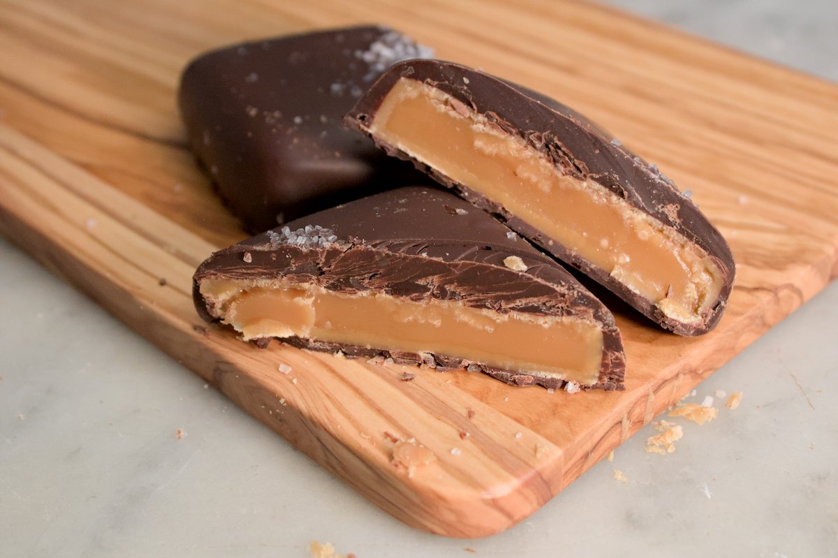 Sea Salt Caramel Chunks | Milk or Dark Chocolate