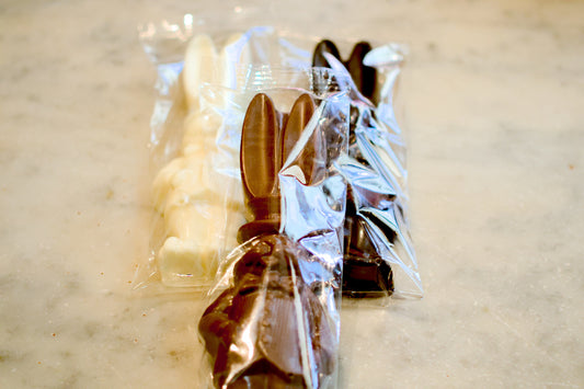 Mr. Suit Chocolate Bunny - Milk, Dark or White Chocolate