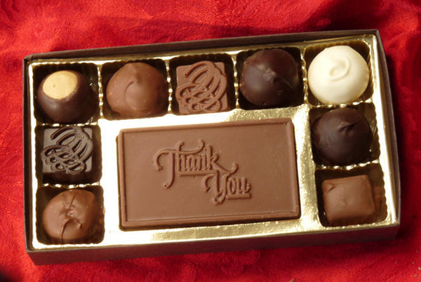 Gift Box with Chocolate Bar Message